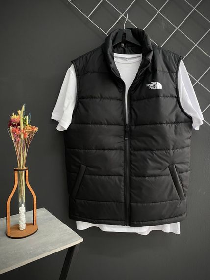 Демісезонний костюм на змійці чорний  + жилетка TNF | Зображення 3