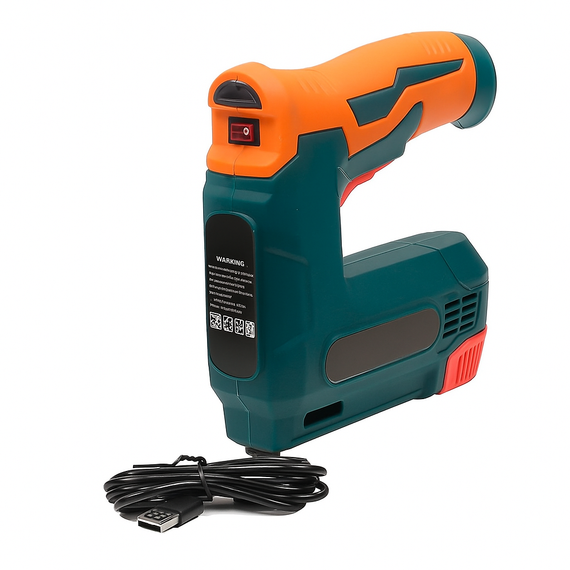 Беспроводной гвоздезабиватель-степлер 2-в-1 Cordless Nailer Stapler 21 в 1, аккумуляторный | Зображення 1