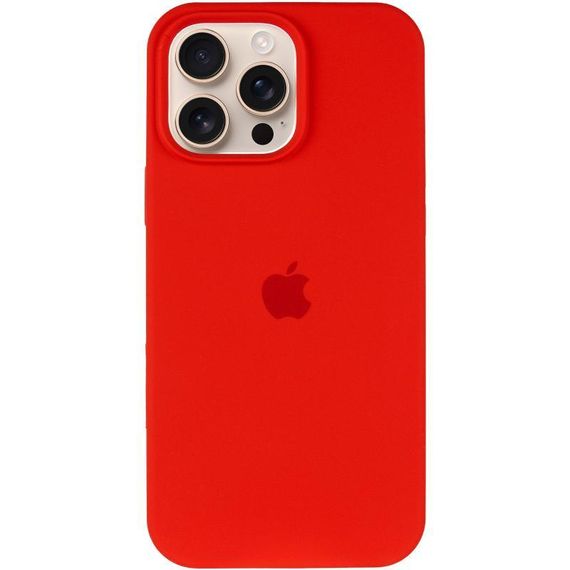 Чохол Silicone Case Full Protective (AA) для Apple iPhone 16 Pro Max (6.9") Червоний / Red | Зображення 1