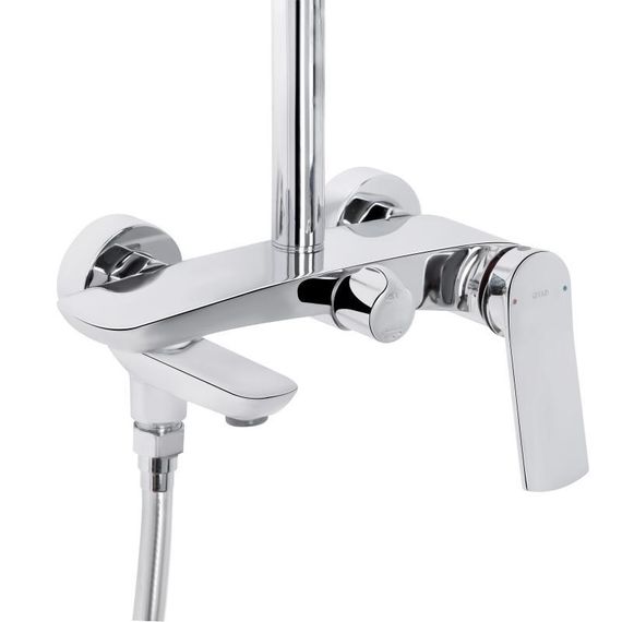 Душова система універсальна Qtap Slavonice на три споживача (з виливом) QTSLA111CRM45909 Chrome | Зображення 2