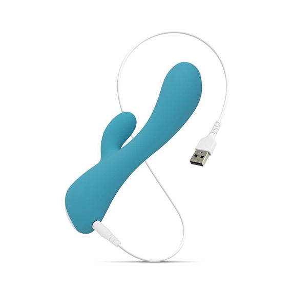 Вібратор-кролик Cala Azul блакитний Sex Aura | Зображення 8