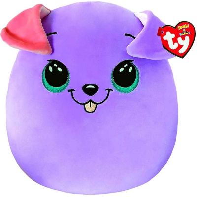 Мягкая игрушка Ty Squish-a-Boos Фиолетовый пес Bitsy 20 см (39225)