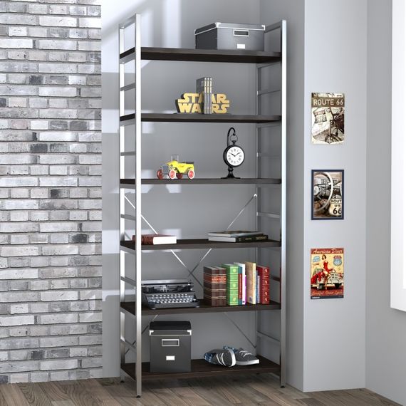 Стеллаж офисный Loft Design L-190 new венге | Зображення 2