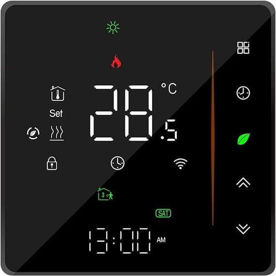 Терморегулятор сенсорний BHT-300B Чорний з Wifi