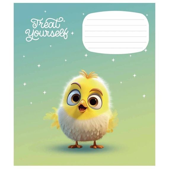 Зошит учнівський "Cute little animals" 012-3333K-5 в клітинку, 12 аркушів