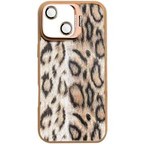 Чохол TPU+PC Wild Leopard with MagSafe and Lens для Apple iPhone 13 / 14 (6.1") Brown