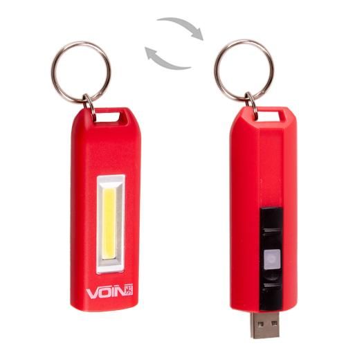 Ліхтарик-брелок VOIN VL-92, 0,5W-COB АКБ100mAh | Зображення 4