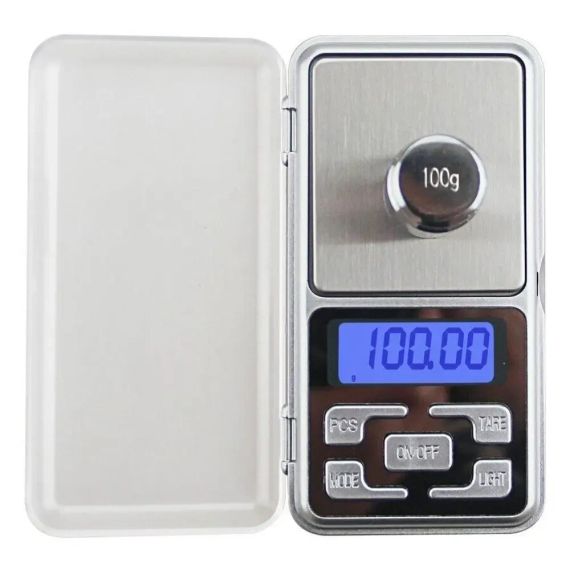 Ювелірні ваги до 100г ( 120x62x20 мм) Pocket Scale  QCP100, Сірі / Електронні міні ваги / Кишенькові ваги | Зображення 2