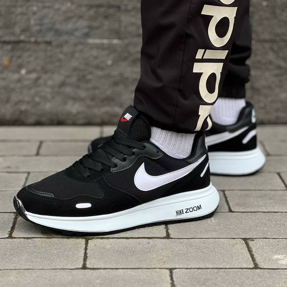 Кросівки Nike текстиль/замш колір чорний,білий
