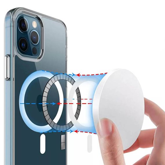 Чехол TPU Space Case with MagSafe для Apple iPhone 11 Pro Max (6.5") Прозрачный | Зображення 1
