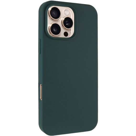 Чехол Silicone Case Full Protective (AA) NO LOGO для Apple iPhone 16 Pro (6.3") Зеленый / Forest green