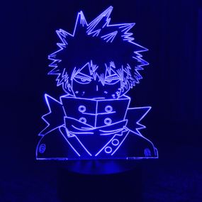 Акриловий світильник-нічник Кацукі Бакуго (Katsuki Bakugou) синій tty-n000585