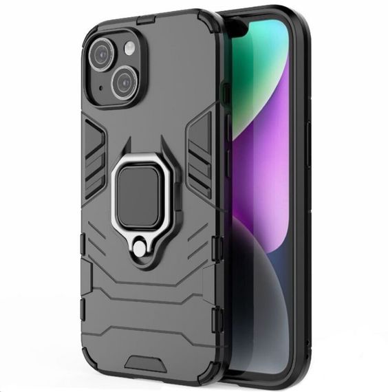 Чохол бампер Primolux Ring Armor для Apple iPhone 15 - Black