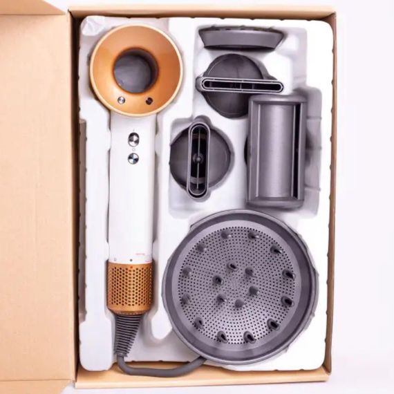 Фен стайлер для волос 5 в 1 Supersonic Premium 1600Вт 5 насадок 3 режима скорости с ионизацией Белый PH770W | Зображення 5