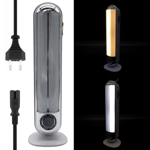 Акумуляторна переносна лампа з підставкою та гачком, YL-8682T-S / Світлодіодний ліхтар для кемпінгу