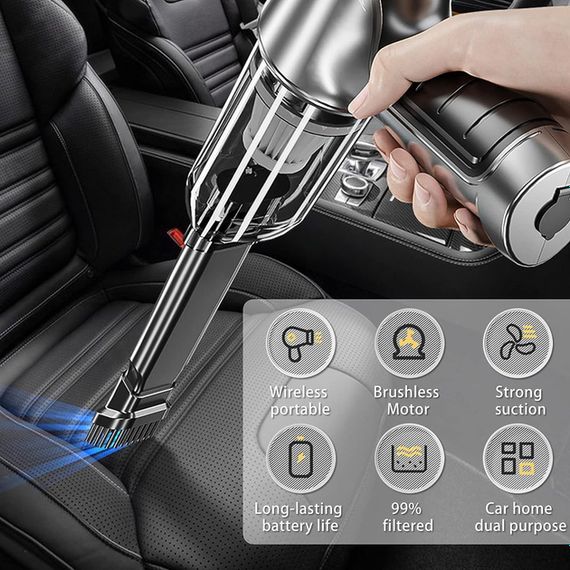 Портативний автомобільний пилосос з потужним всмоктуванням XPRO DK-04 HL-107 (43704-DK-04_429) | Зображення 4