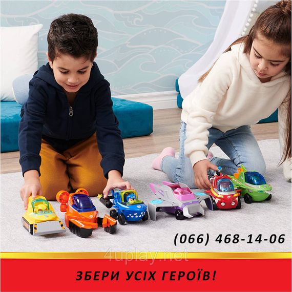 Щенячий Патруль рятувальна машина-трансформер Гончика. Paw Patrol Aqua Pups Chase Transforming Shark | Зображення 8