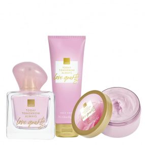 Подарунковий набір Avon TTA Quartz  — парфумна вода 50 мл + крем для тіла 200 мл + маска для обличчя 75 мл