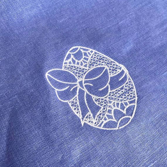 Рушник SoundSleep Великдень з вишивкою великодній лляний 30х50 см блакитний (2800004775571) | Зображення 1