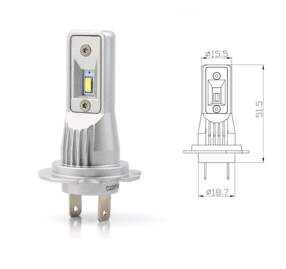 Комплект світлодіодних ламп BAXSTER SE Plus H7 PX26d 9-32V 6000K 4000lm | Зображення 2