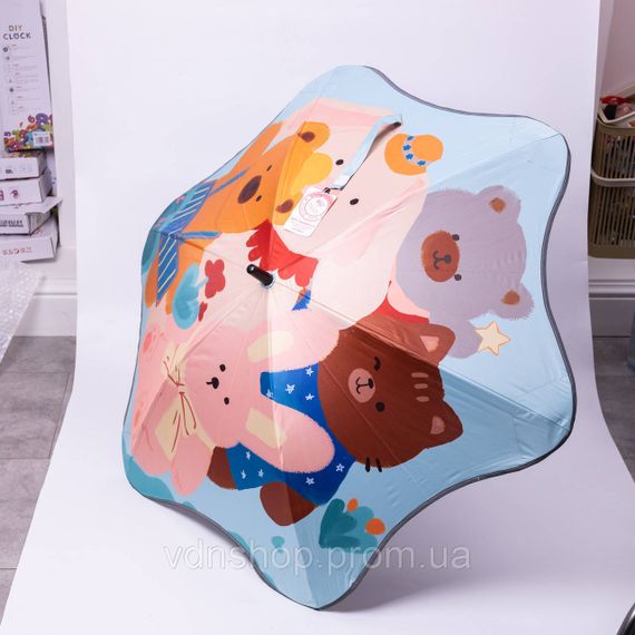 Парасолька дитяча механічна елегантна з принтом міцна надійна з поліестеру діаметр 90 см HP-23-13R