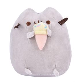 Плюшевая мягкая игрушка Кот Пушин с мороженным 15х15см Pusheen Cat