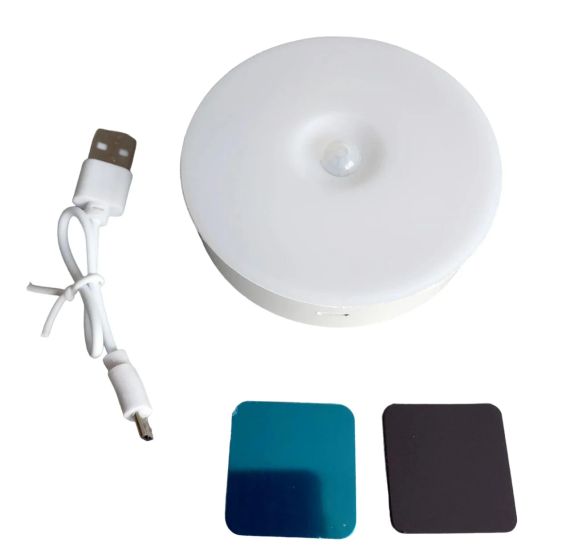 Аккумуляторный светильник с датчиком движения на магните от USB, DZG-GY-005, Белый / Светильник светодиодный | Зображення 1