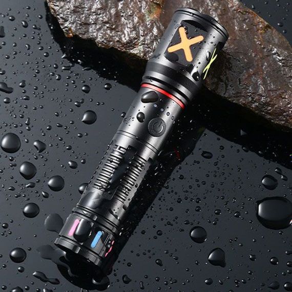 Ліхтар ручний акумуляторний світлодіодний PLD-CA166-3 led потужний. Колір: чорний | Зображення 4