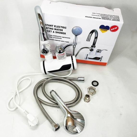 Водонагрівачі проточні електричні з душем, Водонагрівач з душем та краном проточний нагрівач JN-52 | Зображення 1