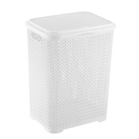 Кошик для білизни 55л білий Pearl ELIF