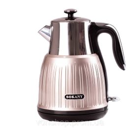 Электрочайник Sokany SKSH1055 1.6 литров розовый металлик