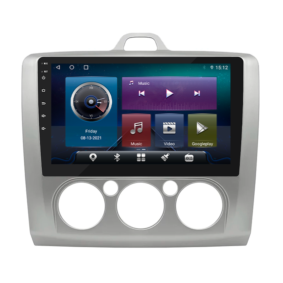 Штатная магнитола Lesko для Ford Focus II (North America) 2007-2010 экран 9" 4/32Gb/ 4G/ Wi-Fi/ CarPlay GPS