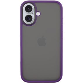 TPU+PC чехол Metal Buttons для Apple iPhone 16 (6.1") Темно-Фиолетовый