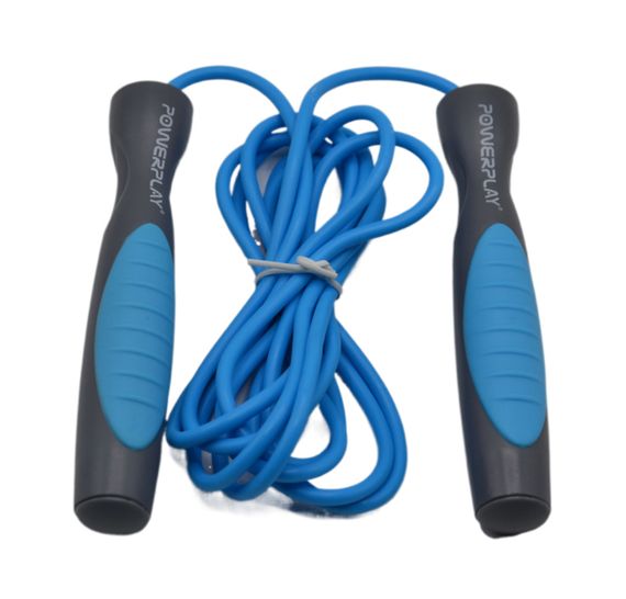 Скакалка PowerPlay 4204 Classic Jump Rope Блакитна (2,7m.) | Зображення 4