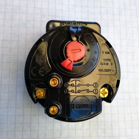 Терморегулятор для бойлера RTS 16A з захистом Thermowatt(Італія)
