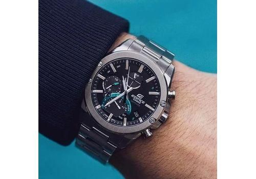 Сталеві чоловічі кварцові наручні годинники Casio оригінал Японія Edifice EQB-1100D-1AER зі сталевим браслетом | Зображення 1
