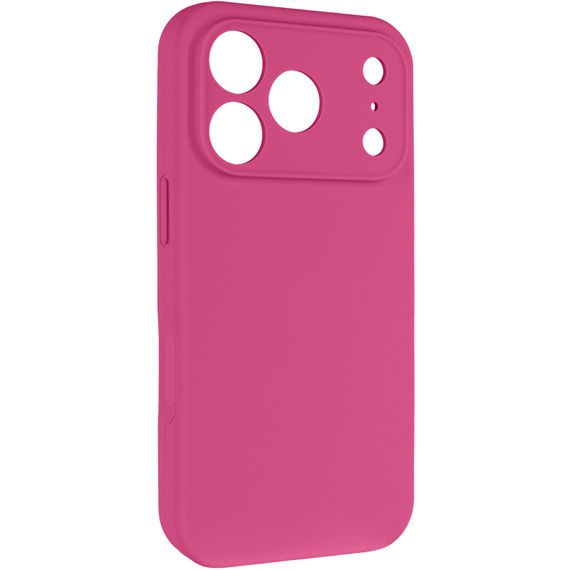 Чохол Silk Full Camera Protective (AA) NO LOGO для Apple iPhone 17 Pro / 18 Pro (6.3") Малиновий / Dragon Fruit