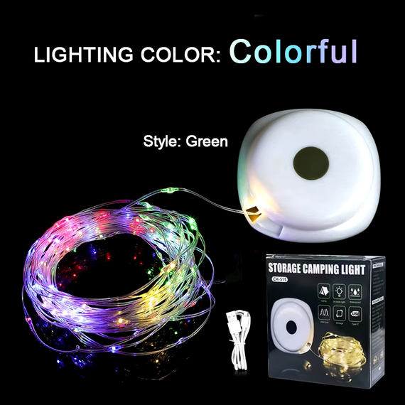 Кемпинговый фонарь-гирлянда 2 в 1 USB STORAGE CAMPING LIGHT 10м CH-515 | Зображення 1