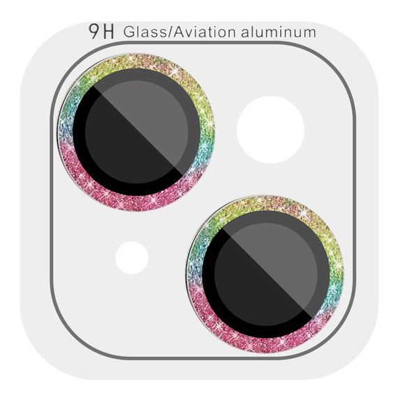 Захисне скло Metal Sparkles на камеру (в упак.) для Apple iPhone 15 (6.1") / 15 Plus (6.7") | Зображення 2