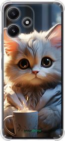 Чохол на Xiaomi Redmi 12 5G Білий кіт "5646sp-3194-2448"