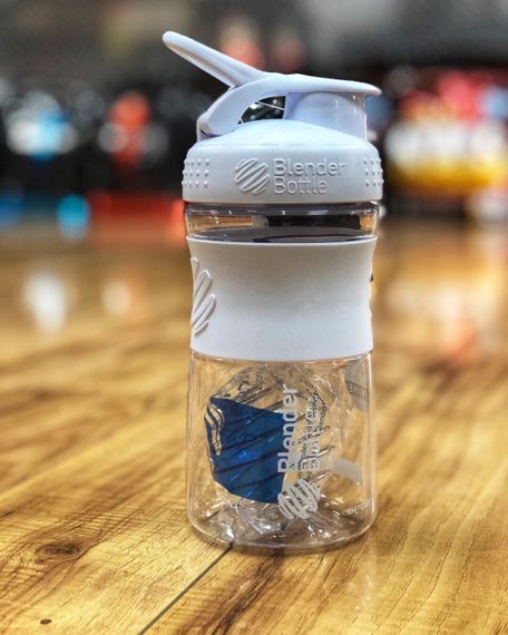 Шейкер спортивний (пляшка) BlenderBottle SportMixer 20oz/590ml White (Original) | Зображення 5