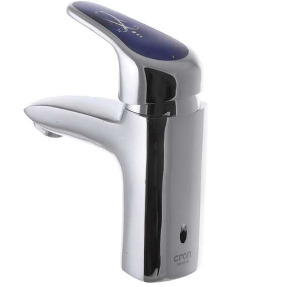 Змішувач для умивальника CRON MAGIC 001 синя ручка (CR0104) | Зображення 3