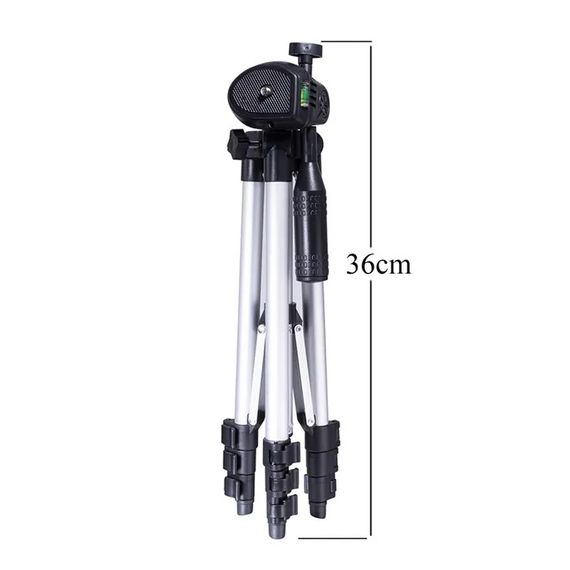 Штатив для телефона и фотоаппарата Tripod 3110 PRO портативный трипод 0,35-1.02м высота. Цвет: серебряный | Зображення 6
