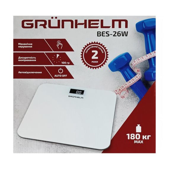Весы электронные Grunhelm BES-26W | Зображення 1