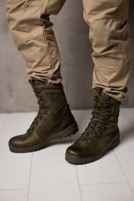 Тактичні берці STIMUL Козак / Шкіра / Cordura / Демісезон /койот/олива/чорний 27.4, Демисезон, Олива