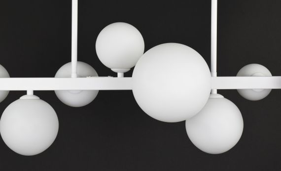 Люстра стельова на 8 лампочок 27860 Білий 35-65х28х77 см. | Зображення 3