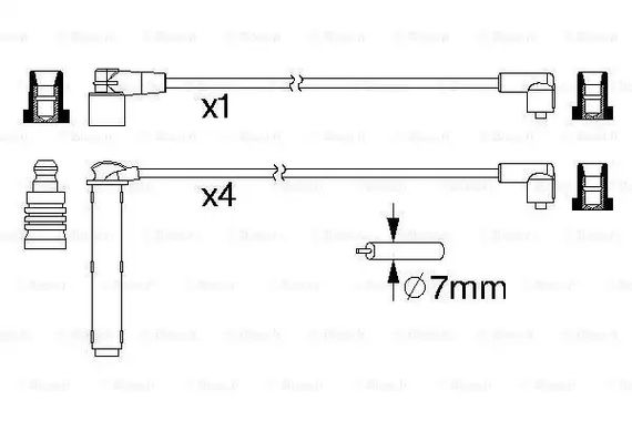 Комплект дротів запалювання LAND ROVER, BOSCH (0986357223) | Зображення 4