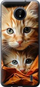 Чехол на Nokia C20 Котики 2 из силикона FCh_008240