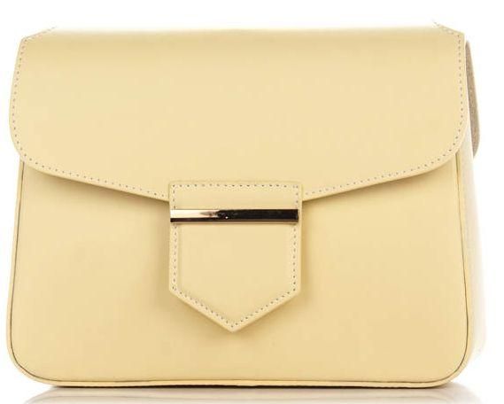 Шкіряний клатч Genuine Leather  жовтий