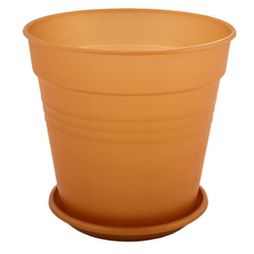 Глорія горщик з підставкою коричневий 0,6 л 1 х 10.2 см